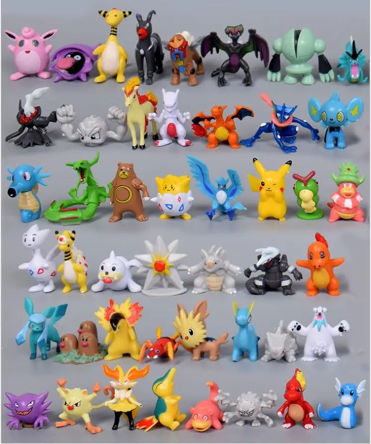 

2.5-3cm Random Different Styles Cute Japan Pokemones Anime Figures Toys for Kids Cartoon Anime Action Figure Toys