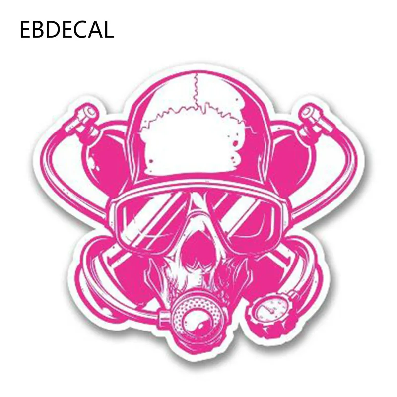 EBdecal личность аквалангист череп для Авто/бампер/окно/наклейка на стену стикеры