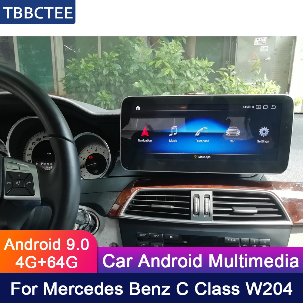 10 25 дюймов 4G + 64G Android для Mercedes Benz MB C Class W204 2011 ~ 2014 NTG Автомобильный мультимедийный