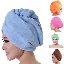 Microfiber Hair Drying Towel Shower Hat Bathroom Women Absorbent Quick Drying Bath Towel Hair Dry Cap Hair Towel Bathing Tools