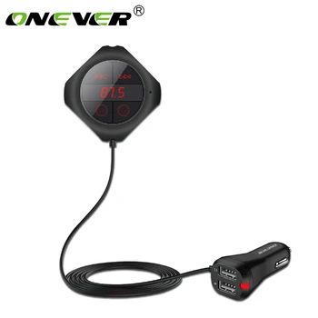 

TiOODRE 6-in-1 Hands Free Wireless Bluetooth FM Transmitter Modulator Car MP3 Player TF/SD Memory Card USB LCD Car Accessories