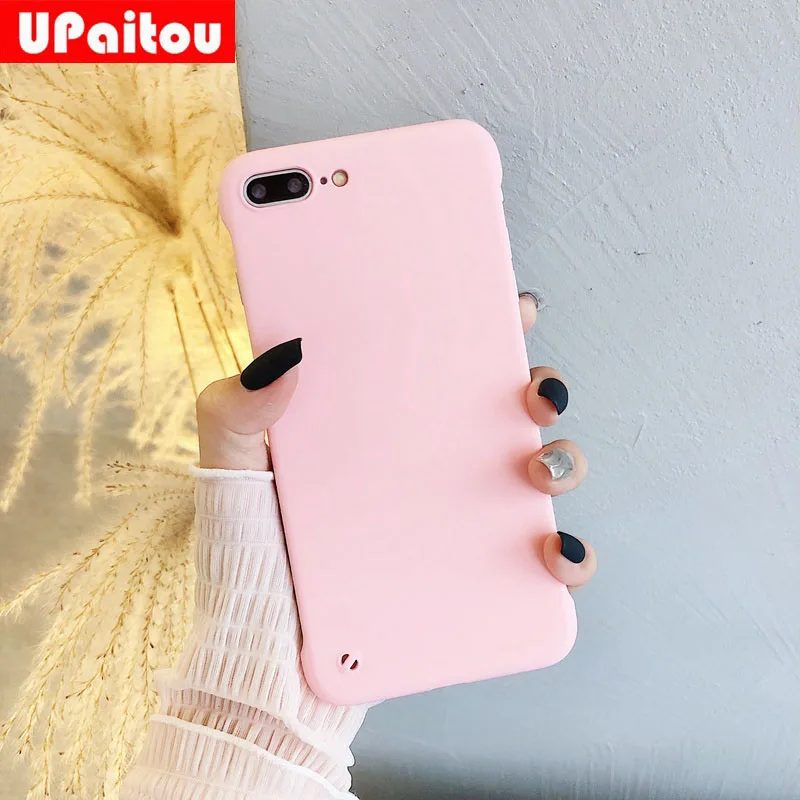 UPaitou тонкий Бескорпусные чехол для OPPO Рено R17 RX17 Neo Pro R15X R11 S чехол твердый матовый Scrub чехол из твердого ПК со словами "Rx17Neo без полей