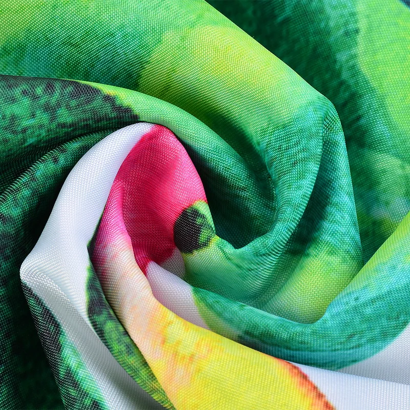 Зеленая душевая занавеска С 3d цифровым принтом водонепроницаемый полиэстеровый