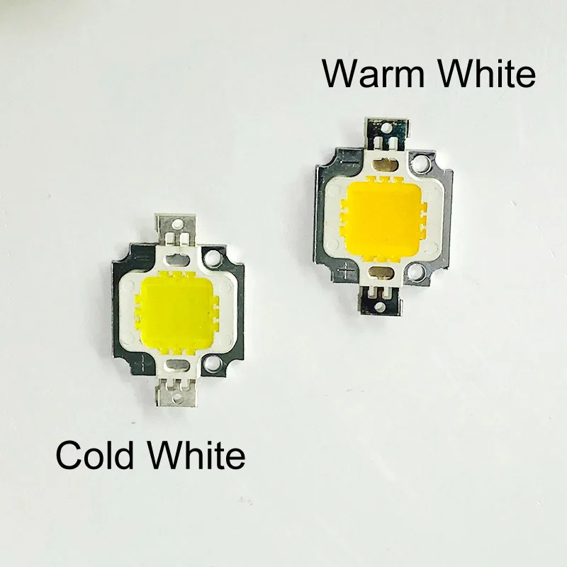 10W Cold White 10 Вт 20 Вт 30 Вт 50 Вт светодиодная лампочка высокой мощности диод таблеточного типа DIY Холодный/теплый COB DC 12 В панель - Испускаемый цвет: 10W Cold White