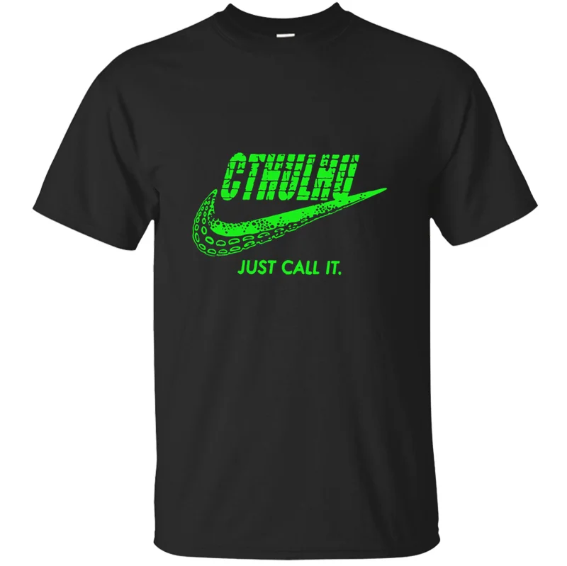Новая модная дышащая Cthulhu футболка с надписью Just Call It, Мужская футболка свободного кроя с защитой от морщин, размер S-5xl, одежда