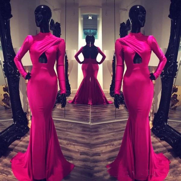Michael costello вечерние платья одежда с длинным рукавом с высокой горловиной Знаменитости Вечерние платья с вырезами с низким вырезом на спине