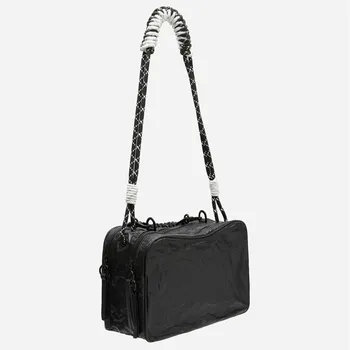 

2020 New Ladies Leisure Color Rope Handbag with Pleated Leather Summer High Quality Fashion Women Purse and Handbags Sac A Main