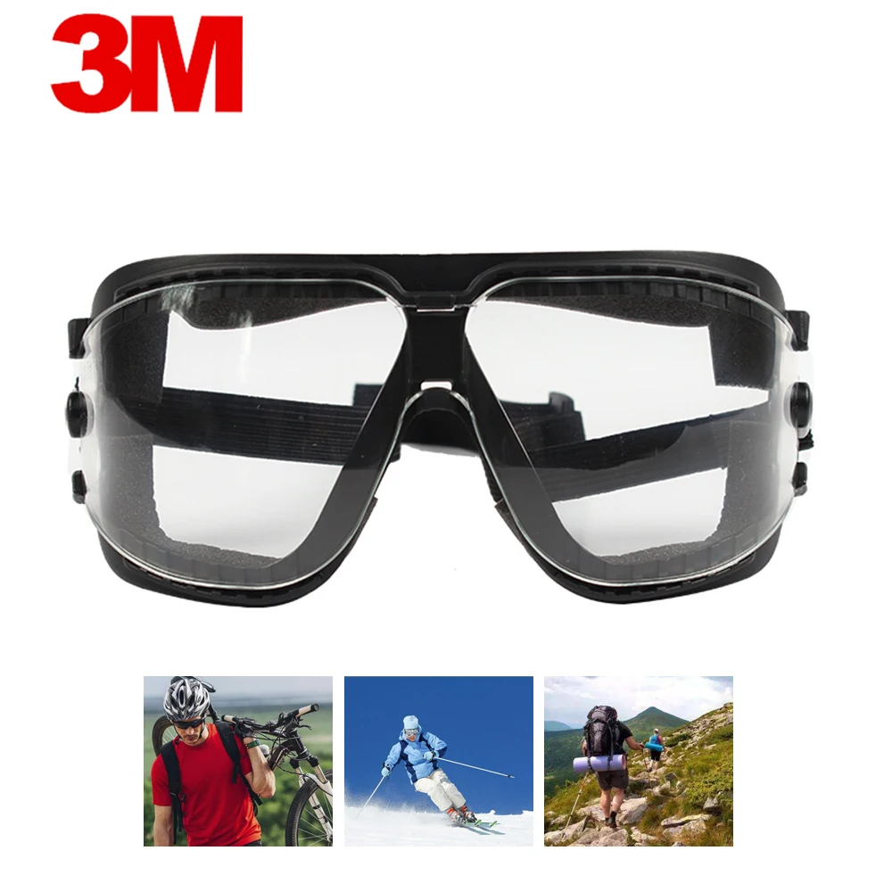 

3M 16618 Anti-Fog Scratch Coating Lens Anti Chemical Splash Dust Glasses Safety Goggles Economy Protection Riding Factory Labor