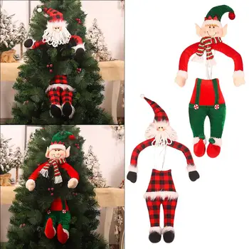

Large Size Christmas Tree Doll Hugger Santa Claus Elves Doll Cute Soft Doll Xmas Tree Decoration Home Shopping Mall Decoration