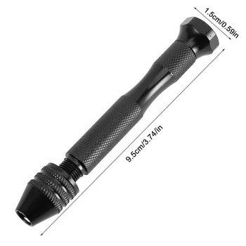 

Parts Hand Drill Kit Precision Pin Keyless Chuck Twisted Bits Aluminium Alloy