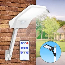 48Led солнечный уличный свет цвет регулируемый с контроллером три режима водонепроницаемый светильник для наружного сада настенный светильник