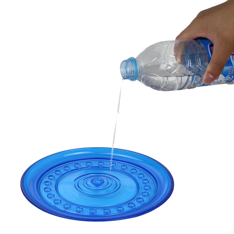 Funny Soft Rubber Pet Dog Flying Discs Saucer Toys Small Medium Large Dog Puppy Agile Training Toys Bite Resistant Flying Disk 3
