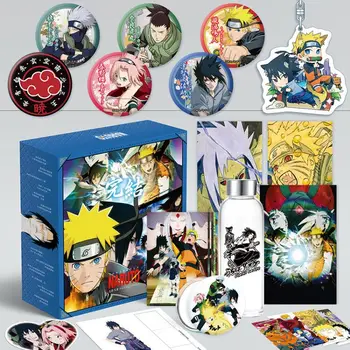 

1Pc Anime Naruto Comic Set Water Cup Postcard Sticker Poster Luxury Gift Box Anime Around