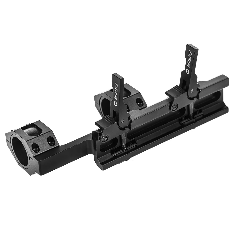 Quick Release One Piece Scope Mount Weaver Picatinny 20mm Rails 25.4mm/30mm QD Auto Lock Hunting Scope Rings Optics Adapter