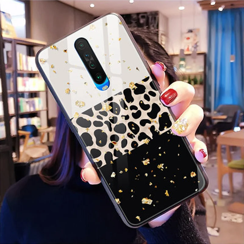 Для Xiaomi Redmi K30 чехол RedmiK30 K30pro закаленное стекло+ силиконовая рамка жесткая задняя крышка для Xiaomi Redmi K30 pro стеклянный чехол - Цвет: A3