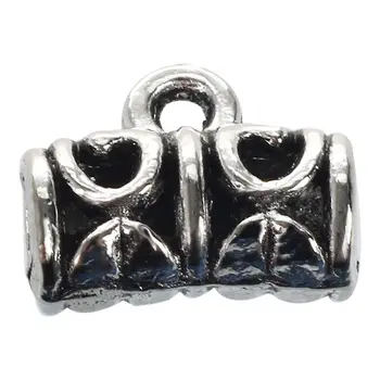 

100 Pcs SP Pattern Bail Beads 11x5mm