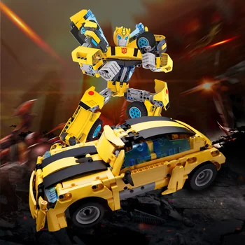 

NEW Hasbro Licensed Transformers Building Block Robot Children's Toy Building Block Assembly Children's Gift Collection Model