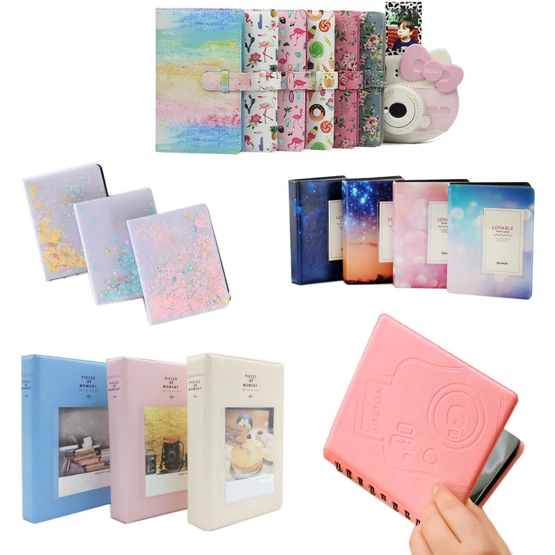 Альбом-книга для Fujifilm Instax instant Mini 11 9 8 7s 70 25 50s 90 3 дюйма 64/68/96 карманов | Электроника