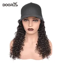 Doores вьющиеся волосы парики из натуральных волос с Африканской структурой, с черной головной убор Новое поступление бразильские парики из натуральных волос на 10-2" Волосы remy