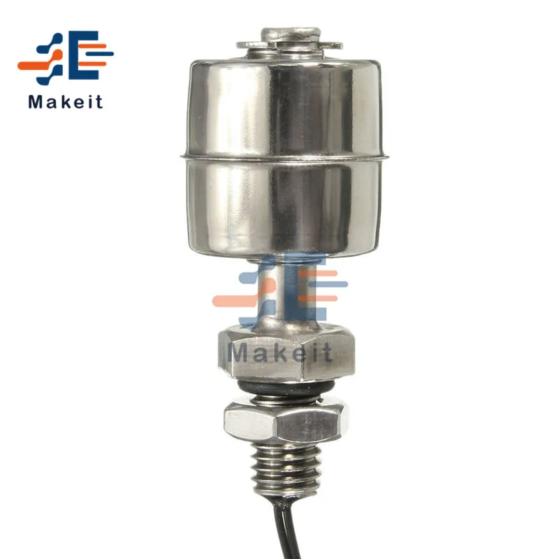 

Stainless Steel 45mm Float Switch Indicator Vertical Water Level Sensor DC 100V 220V Normally Closed Float Switch for Tank Pool