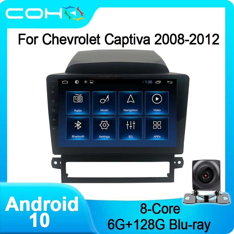 COHO для Chevrolet Captiva 2008 2012 навигация Авторадио автомобильный мультимедийный плеер