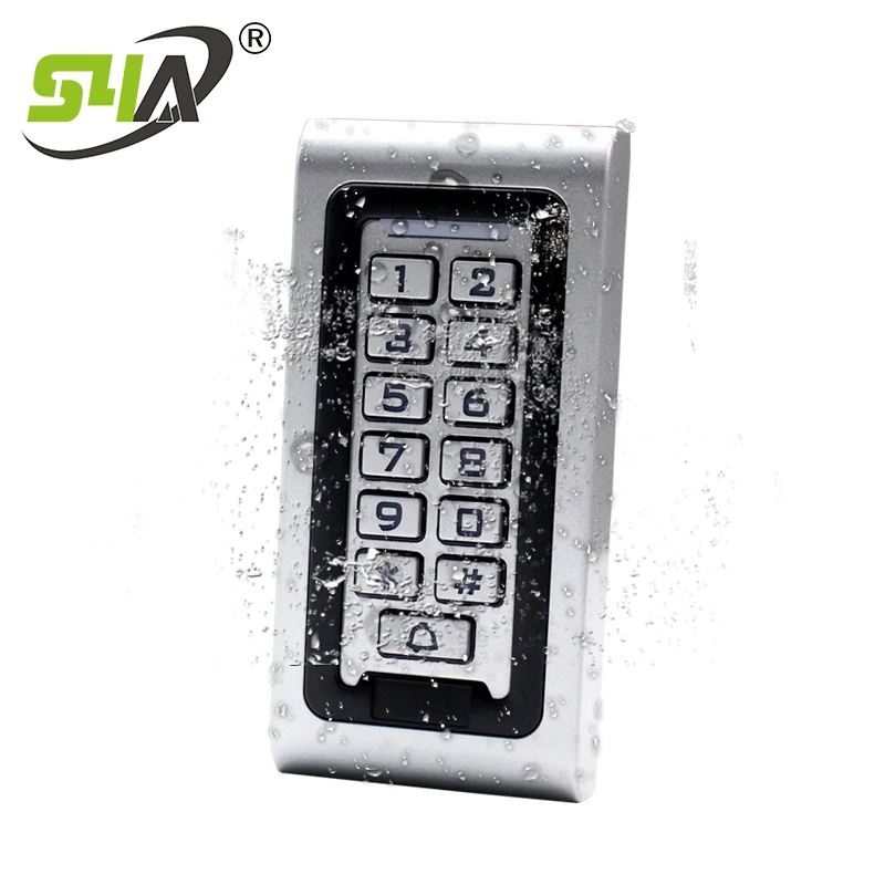 IP68 Водонепроницаемая металлическая система контроля доступа RFID 125 кГц карта с 2000 картой пользователей для дверной кодовый замок система входа
