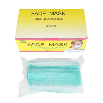 

50Pcs Disposable Epidemic Mask Anti-fog Three Layers Of Non-woven Fabric Dustproof Breathable MaskS313