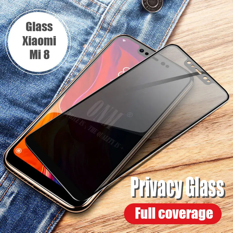 Анти шпионское закаленное стекло для Xiaomi Mi 8/Pro Полное покрытие экрана протектор для Xiaomi Mi 8 SE/Lite защитная пленка