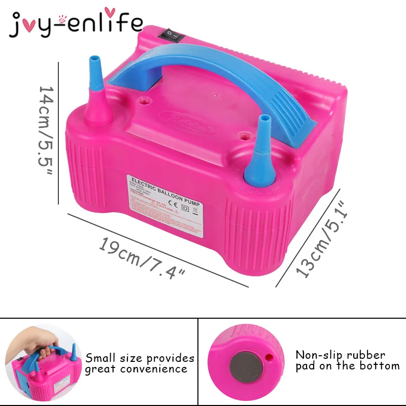 

Double Hole Portable Air Compressor 220v AC Inflatable Electric Balloon Pump Air Balloon Pump Electric Balloon Inflator Pump