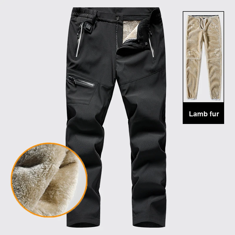  2019 nuevos pantalones de calefacción inteligentes de Invierno para mujer pantalones USB de tempera