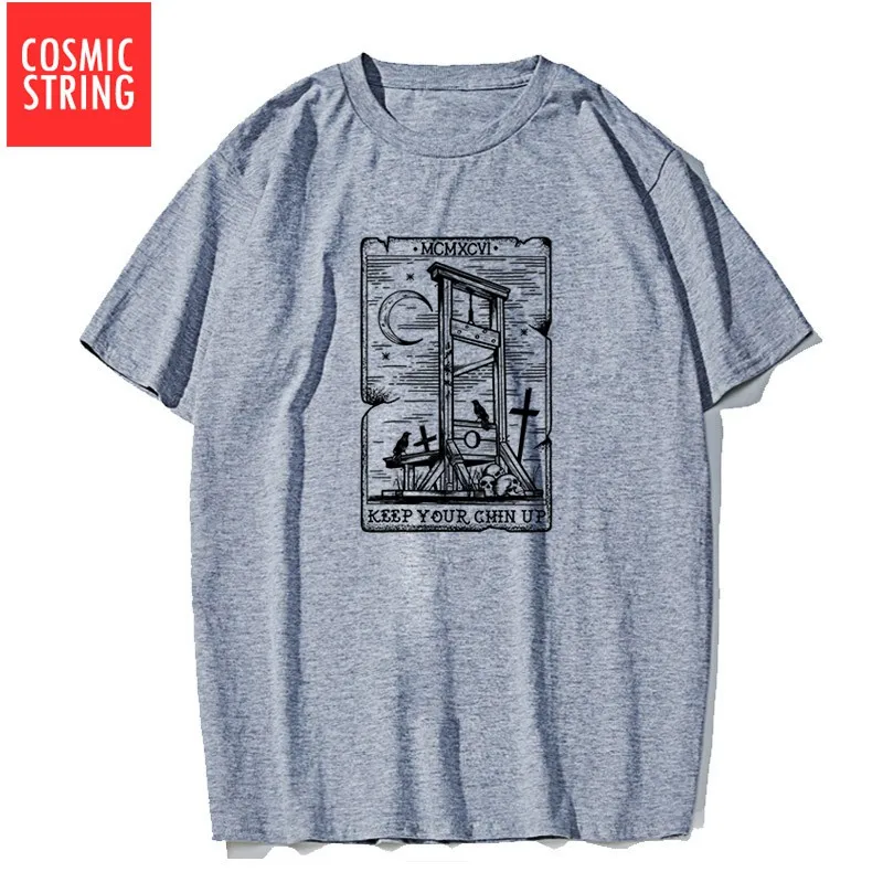 

COSMIC STRING 100% cotton short sleeve summer print men T shirt casual cool men tshirt o-neck cool t-shirt male tee shirt 2019