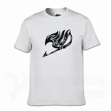 Boutique T-shirt Summer New Printed Fairy Tail T Shirts Men Anime T Shirts Short Sleeve O-neck Fashion T-shirt Cartoon Tops Tee