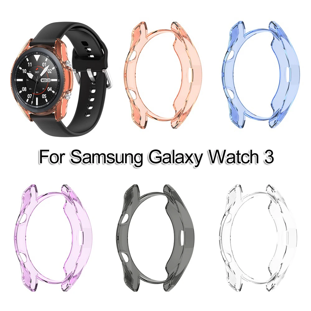 Чехол для часов Мягкий защитный чехол из ТПУ прозрачный экран Samsung Galaxy Watch 3 41 мм 45