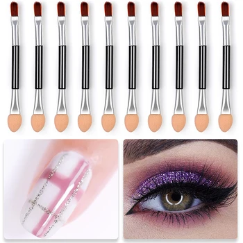 

Double-ended Sponge Nail Painting Brush Eyeshadow Eyebrow Brush Powder Picker Stick Makeup Stick Nail Art Design Tool