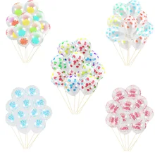 

10pcs 12 inch Clear Transparent Latex Polka Dots Balloons Wedding Birthday Balloon for Baby Birthday Party Decoration Toy Globos
