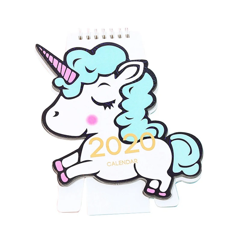 Kawaii Мультфильм Настольный календарь креативный мини красивый настольный календарь подарок офисная программа школьные канцелярские принадлежности