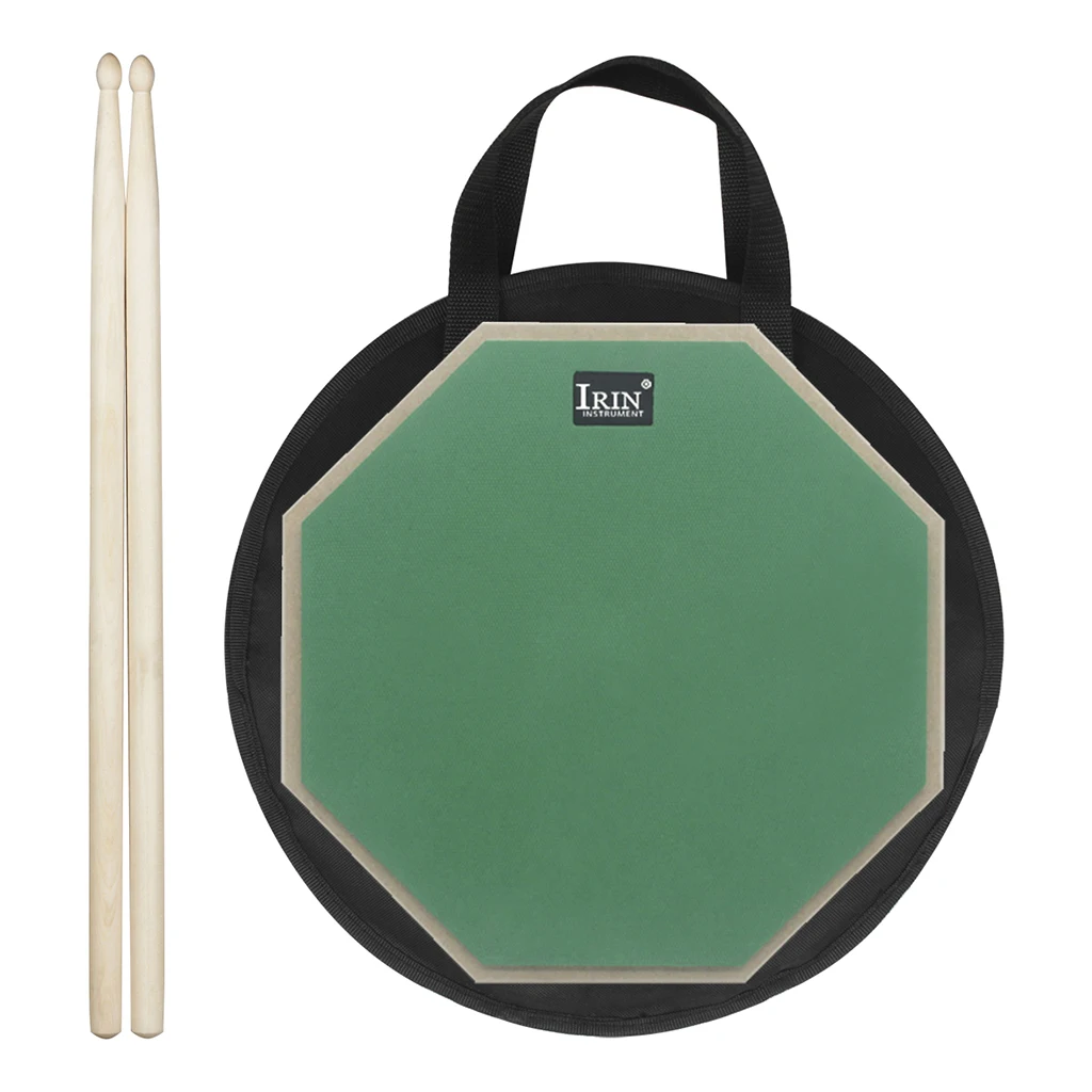 

Dumb Drum Silent Training Practice Pad with Drumsticks Carrying Bag Set