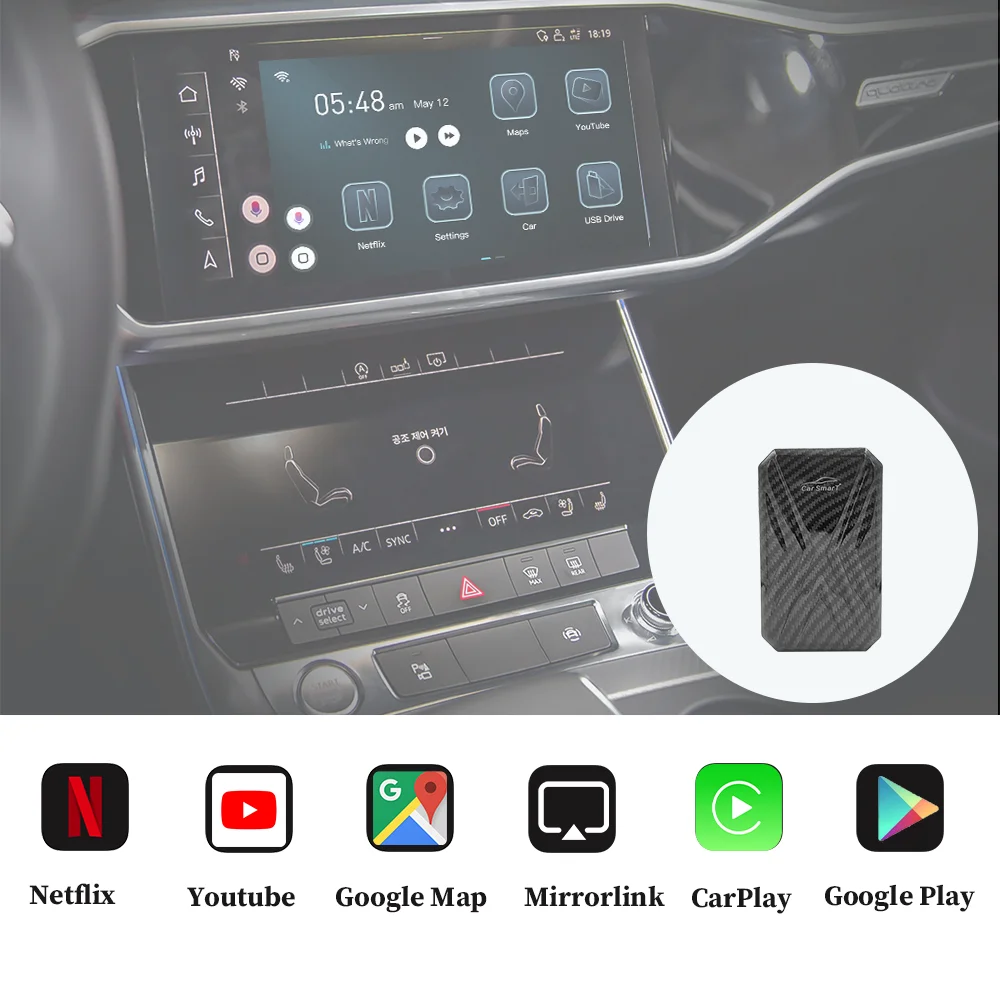 Carplay Ai Box Usb Android Auto System New Version 4+32G For Audi Benz
