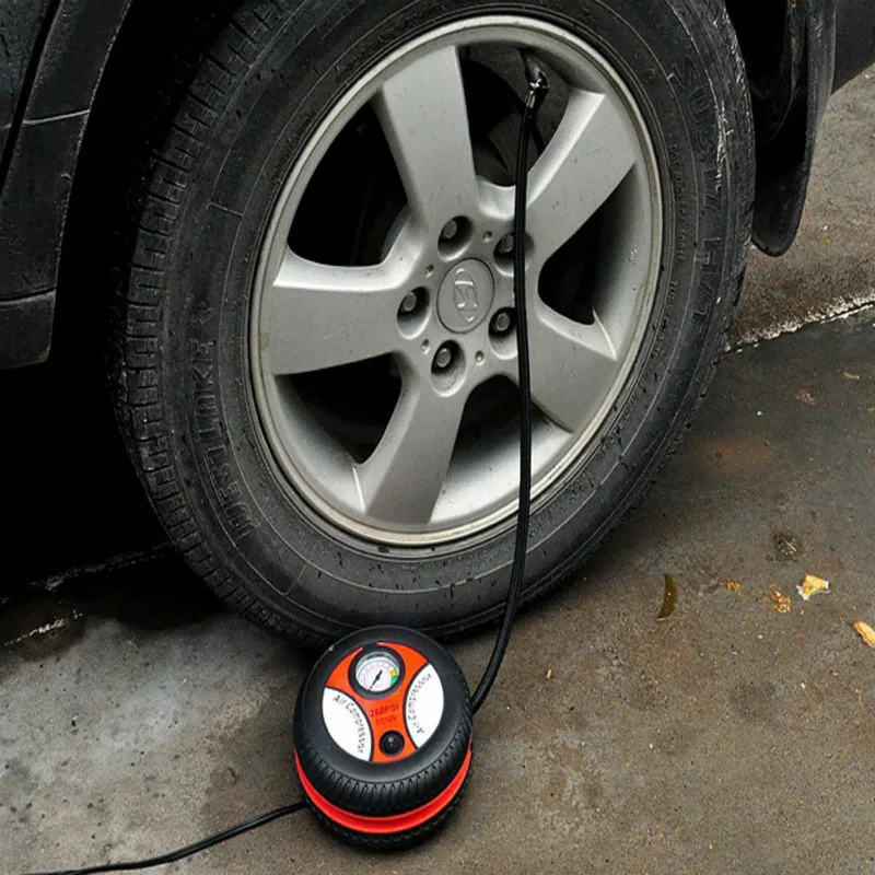 Автомобильный мини надувной насос 260PSI DC12V металлический пластиковый