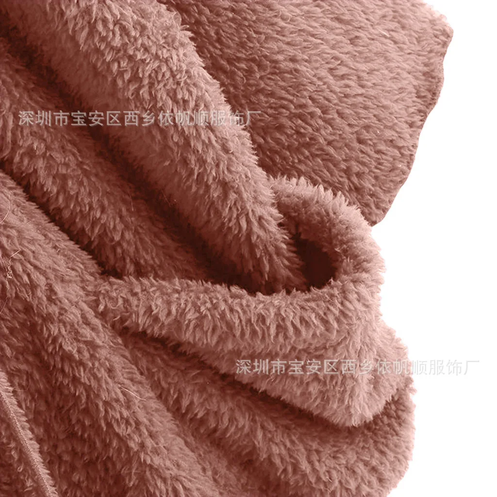 EBay AliExpress, осень,, мягкие пушистые топы на пуговицах, двухстороннее плюшевое однобортное пальто