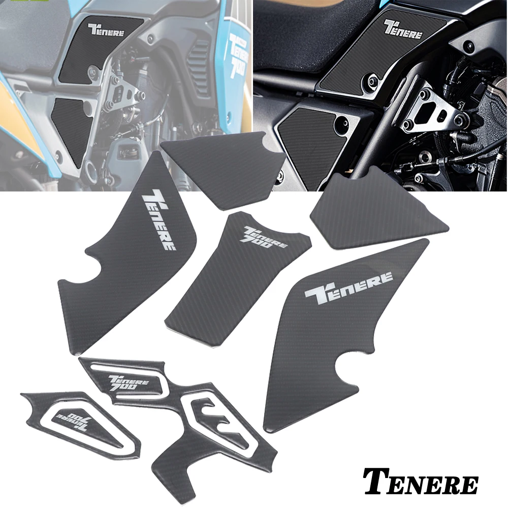 

New FOR YAMAHA Tenere 700 T700 XTZ 700 2019 2020 Waterproof Pad Sticker Motorcycle 3D Non-slip Side Fuel Tank Stickers