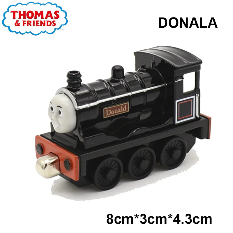 donala 1:43 Томас и Друзья Металлический Литой магнитный поезд игрушечный транспорт Emily Toby Lady трек поезд модель игрушки Детский Рождественский подарок - Цвет: donala