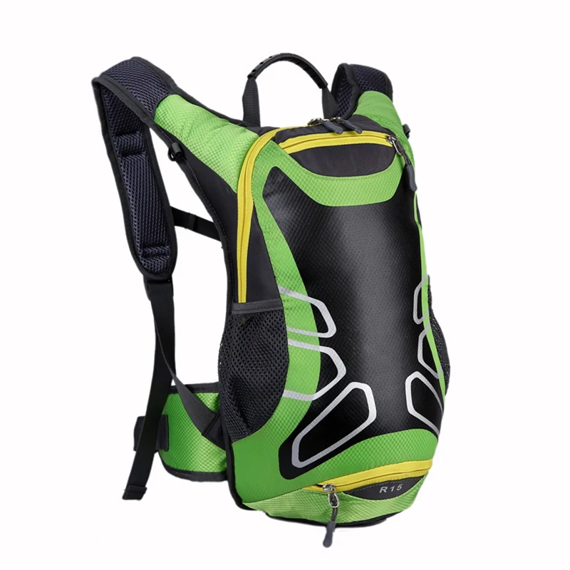 Holder Backpack Carrier Storage Folding Outdoor Travel Bicycle Cycling - Цвет: Green
