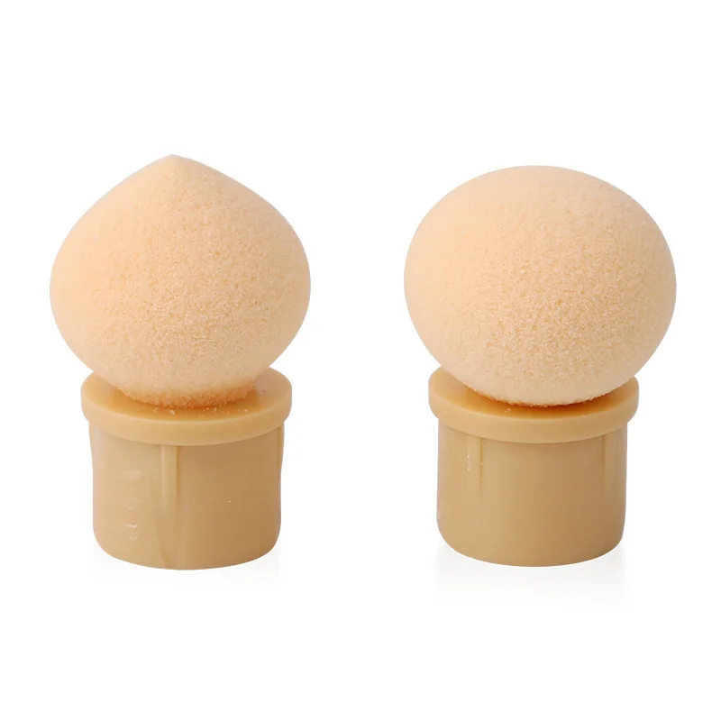 5pcs/set Reusable UV Gel Nail Art Painting Gradient Shade Pen Brush Sponge Heads Manicure Tool - Цвет: Round head