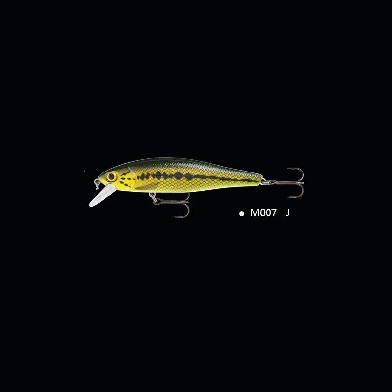 Мини Minnow 6g 85 мм рыболовные приманки высокое качество плавающая качели жесткая приманка свимбейт crankbait whopper plopper pesca бас щука - Цвет: M012 - J