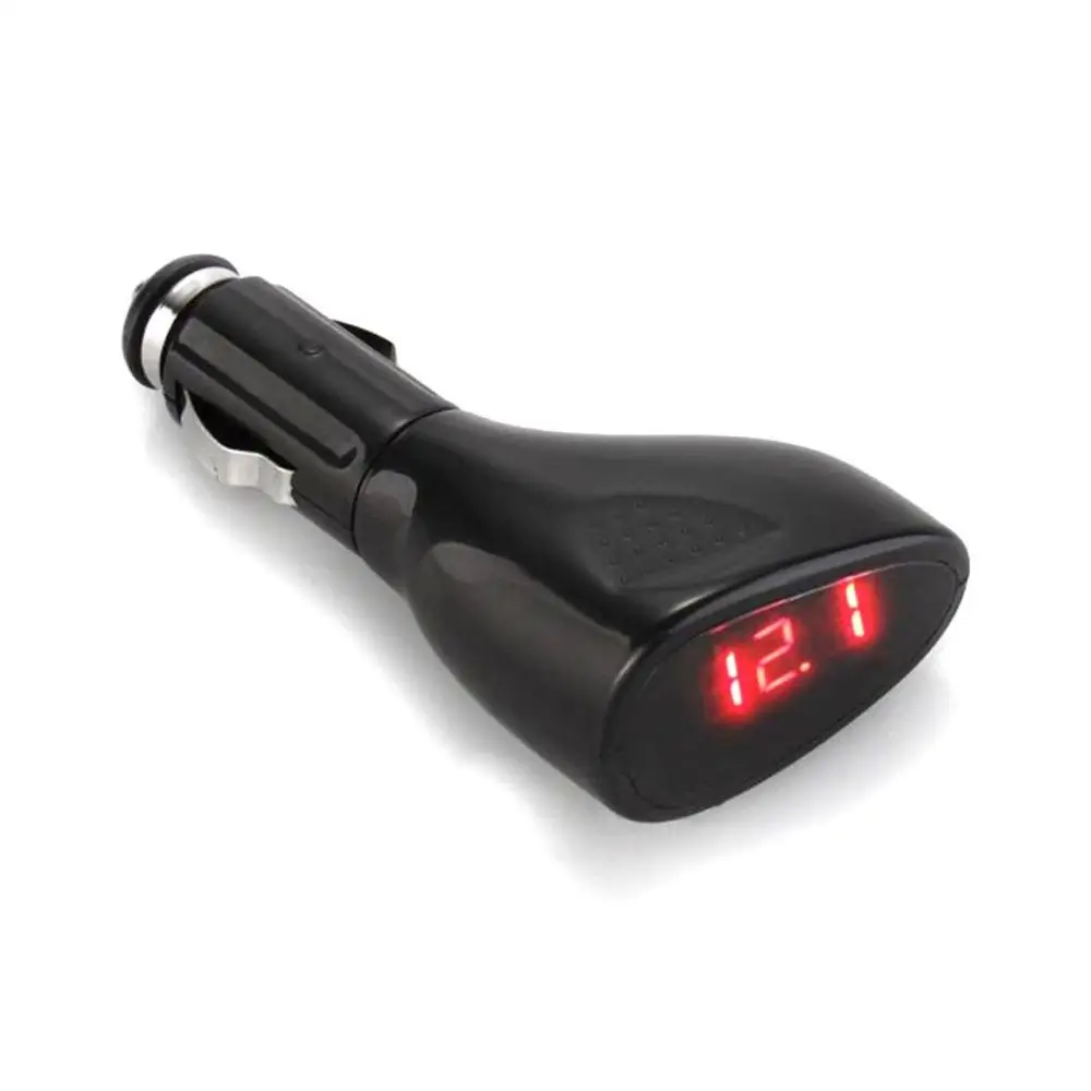 

Qz0025 Car Vehicle Voltmeter Voltage Gauge Volt Meter Cigarette Plug Monitor 12V 24V Vehicle Voltmeter