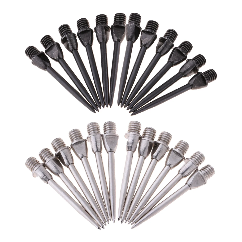 24-Pack Harrows Darts Soft Steel Tips Conversion Replacement 2BA Thread