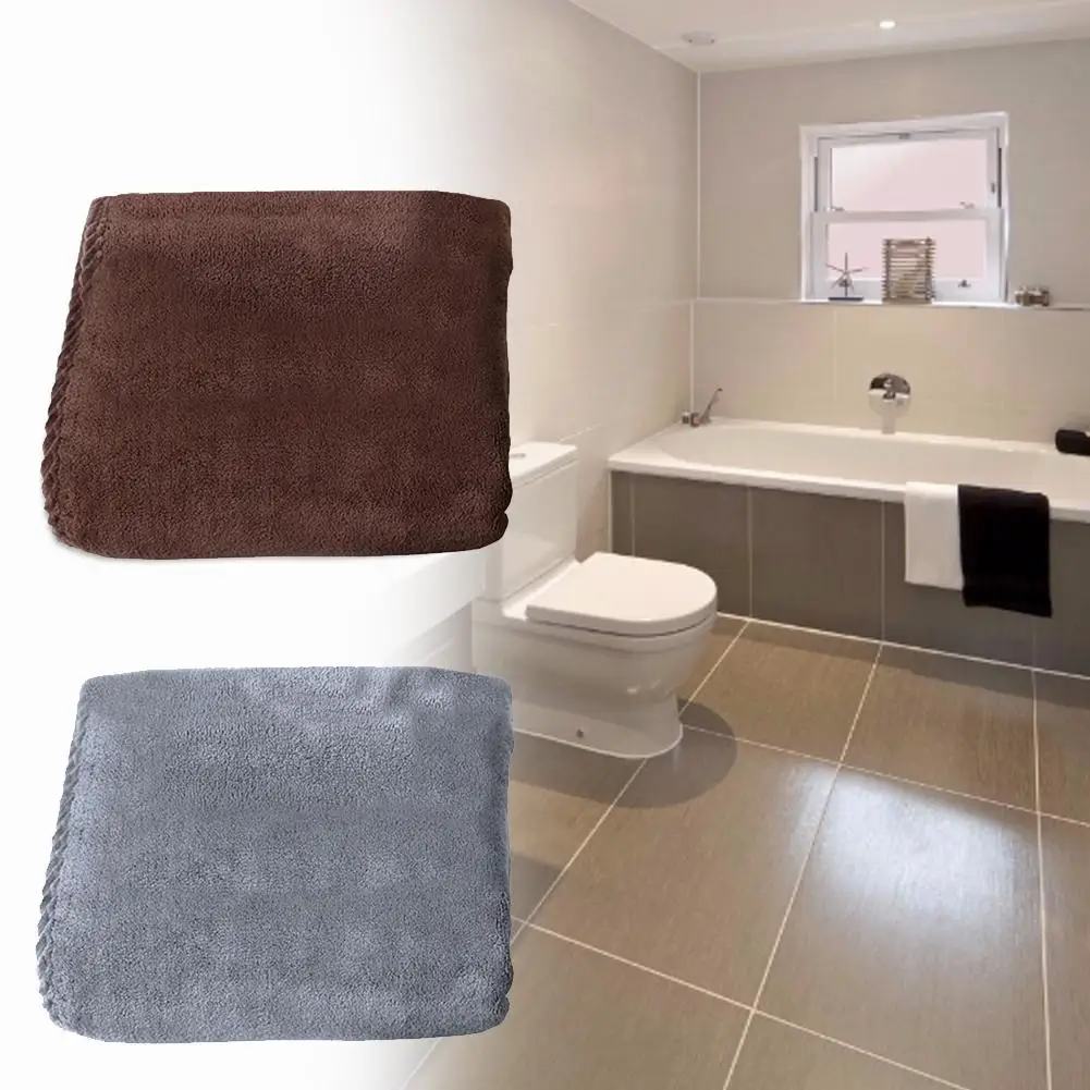 

Bath Towel High Absorbent Water Soft Dry Towels Solid Color Beach Towel Bathroom Accessories For Adults Men Women