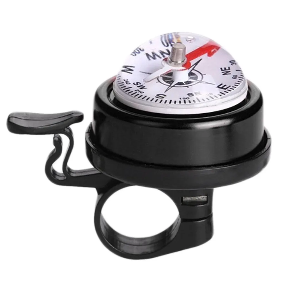 Plastic Bicycle Alarm Bell Bicycle Horn Cycling Safety Bike Ring Bell Built in Compass Fit For 22mm Handle Grip Diameter