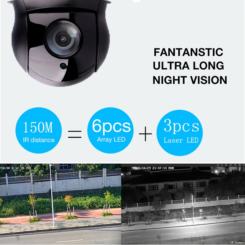 1080P 2MP PTZ IP камера POE Onvif металлический корпус 30X зум высокая скорость купольная камера H265 CCTV камера безопасности наружная 5MP